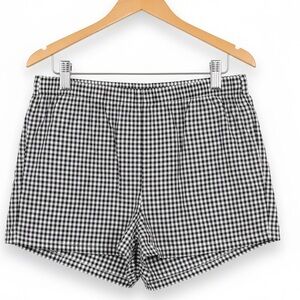 Shein NWOT Cottony Lightweight Black and White Gingham Women's Shorts